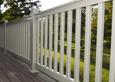 DLR vinyl railing vinyl deck