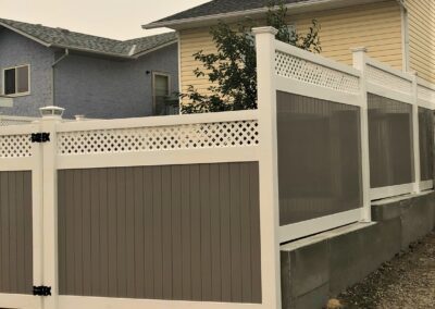 DLR vinyl fence lattice top accent