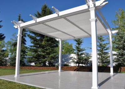 DLR vinyl pergola and arbour