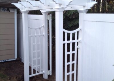 DLR vinyl pergola and arbour