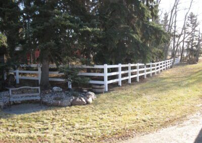 DLR vinyl fence ranch rail