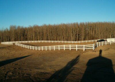 DLR vinyl fence ranch rail