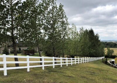 DLR vinyl fence ranch rail