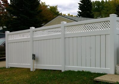 DLR vinyl fence semi private fence